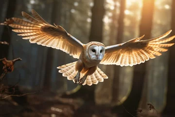 Foto auf Leinwand owl in flight © MUmar