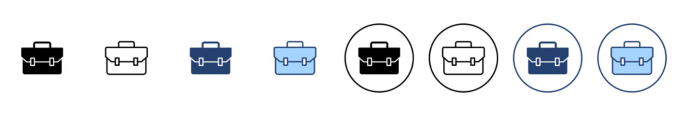 Briefcase icon vector. suitcase sign and symbol. luggage symbol.