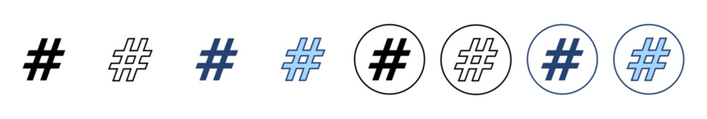 Obraz premium Hashtag icon vector. hashtag sign and symbol
