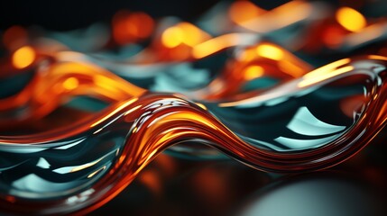 Revolutionize Your Screen: Dynamic Turquoise & Brown Waves in 64K Brilliance – Unleash the Future with Top-Tier Wallpaper!, Generative AI