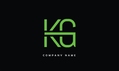 KG, GK, K, G Abstract Letters Logo Monogram