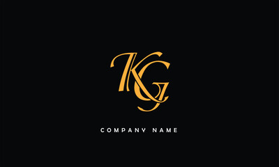 KG, GK, K, G Abstract Letters Logo Monogram