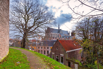 Pieterskerk, 12th century former church in Leiden, South Holland, Netherlands