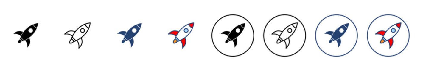 Rocket icon vector. Startup sign and symbol. rocket launcher icon