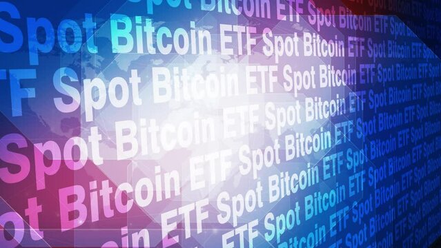Crypto investors hope for success with spot bitcoin etf amid falling trend in digital market as world map holds potential for soaring prices and profits in financial industry