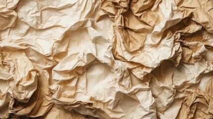 crumpled brown paper