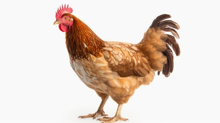 Chicken looking forward full body 