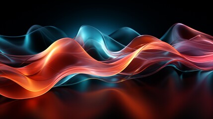 Next-Gen Waves: Dive into Teal and Coral Elegance with 64K Wallpapers – Elevate Your Screens in Style!, Generative AI