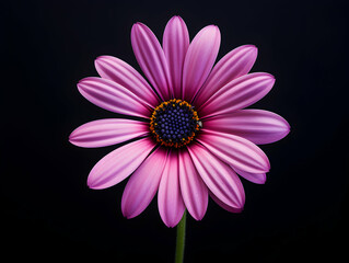 Obraz premium daisy flower in studio background, single daisy flower, Beautiful flower, african daisy