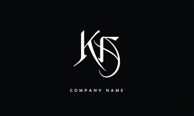 KA, AK, K, A Abstract Letters Logo Monogram - obrazy, fototapety, plakaty