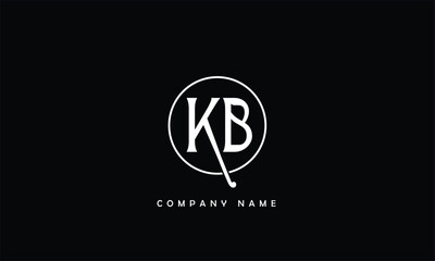 KB, BK, K, B Abstract Letters Logo Monogram