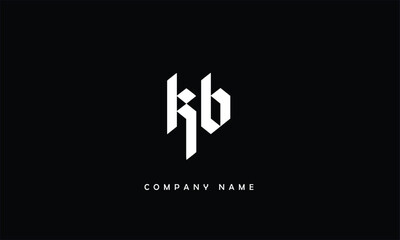 Obraz premium KB, BK, K, B Abstract Letters Logo Monogram