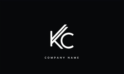 KC, CK, K, C Abstract Letters Logo Monogram