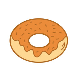 Illustration of a donut 