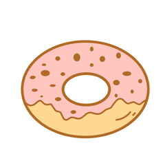 Illustration of a donut 