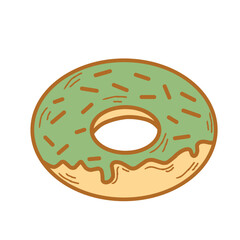 Illustration of a donut 