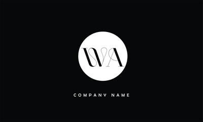 WA, AW, W, A  Abstract Letters Logo Monogram