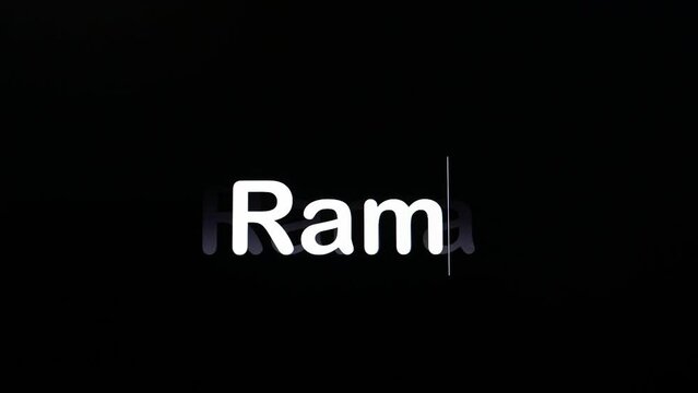 Framing with black background and paragraph with Ramadan writing