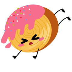 strawberry sprinkle croissant