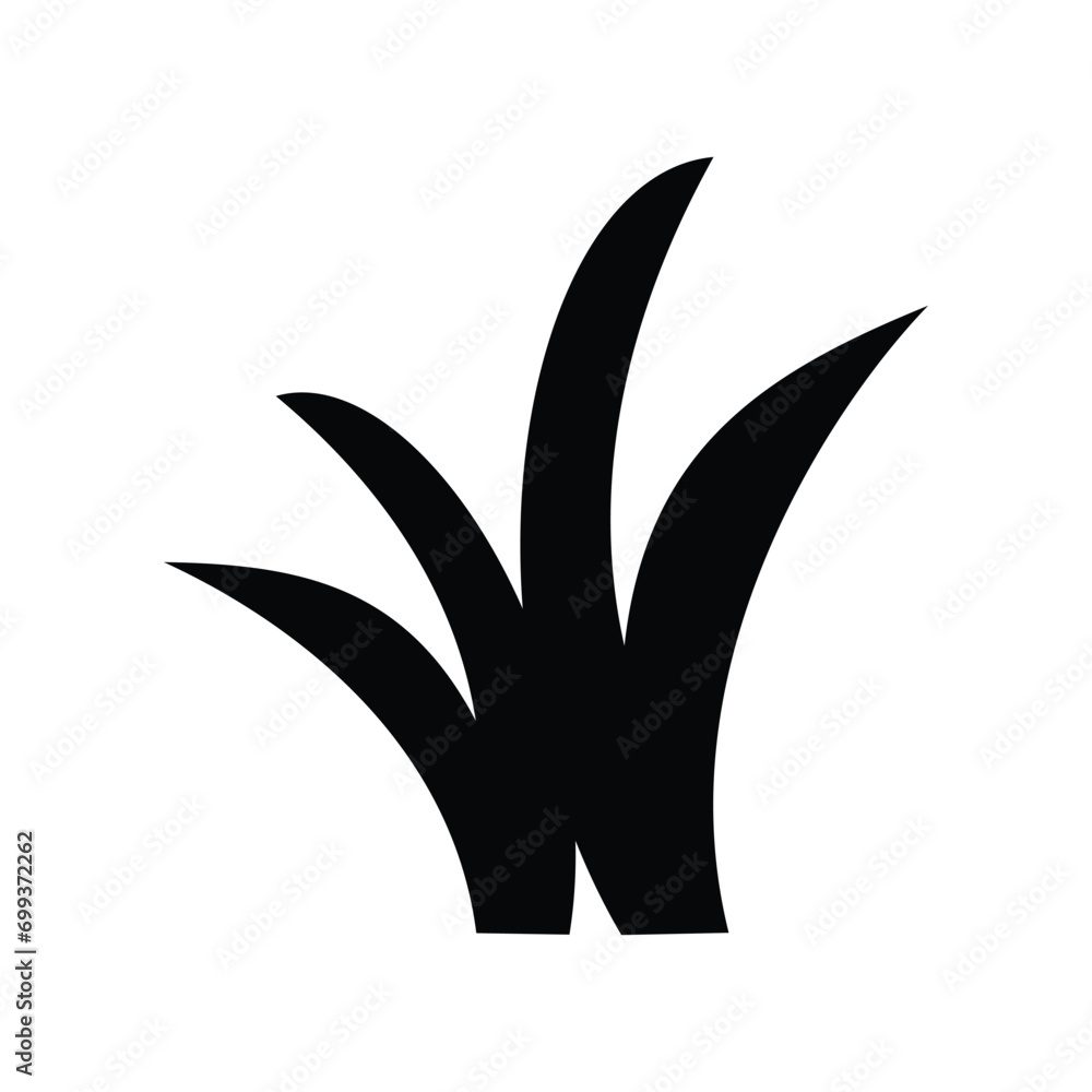 Poster grass icon vector isolated on white background for your web and mobile app design, grass logo concep