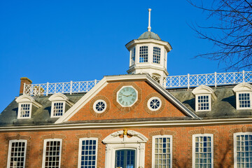Colony house, former State House, Newport RI USA