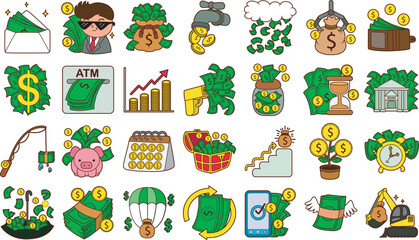 The theme of this icon set is Money