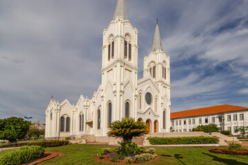 igreja na cidade de Aquidauana, região do Pantanal Sul, Estado do Mato Grosso do Sul, Brasil