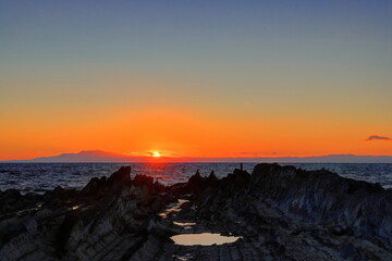 荒崎からの夕景