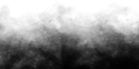 Mystic Smog. Beautiful Swirls of Gray Smoke Dancing on a see-through Surface. Wide-angle Ephemeral Atmosphere for Artistic Creations. - obrazy, fototapety, plakaty