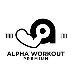 Gym Fitness letter A logo icon design