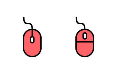 Mouse icon set illustration. click sign and symbol. pointer icon vector.