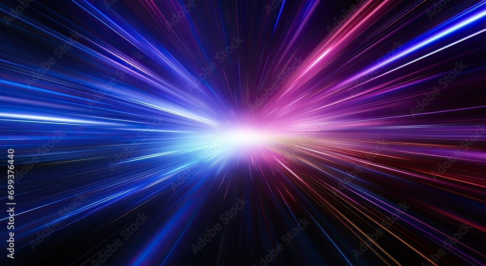 Poster the background of the speed light lines and warps was created with ai.