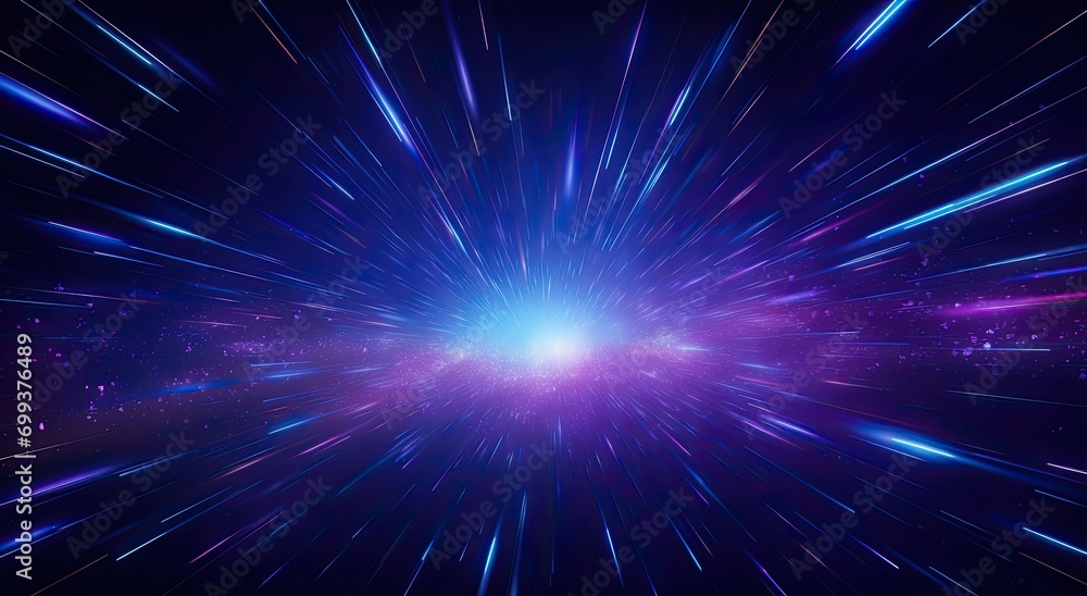 Poster the background of the speed light lines and warps was created with ai.