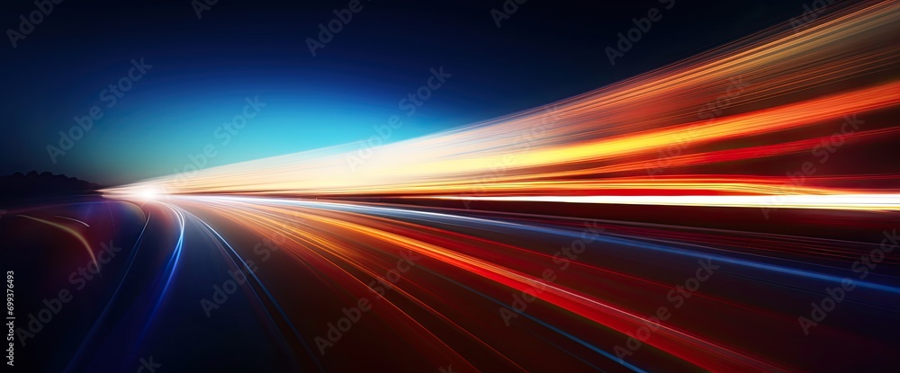 Poster the background of the speed light lines and warps was created with ai.