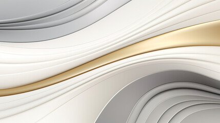 Fototapeta premium White abstract background with luxurious golden elements.