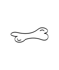 bone hand draw icon, vector best line icon.