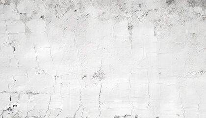 Old dirty concrete wall with scratched white paint generated by AI