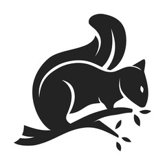 Squirrel Logo template Isolated. Brand Identity. Icon Abstract Vector graphic
