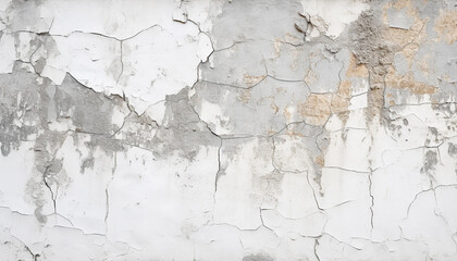 Obraz premium Dirty old wall with abstract pattern and damaged paint generated by AI