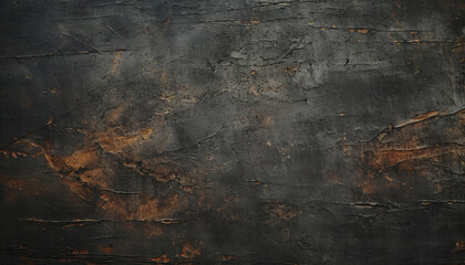 Old rusty metal wall with abstract stained pattern generated by AI
