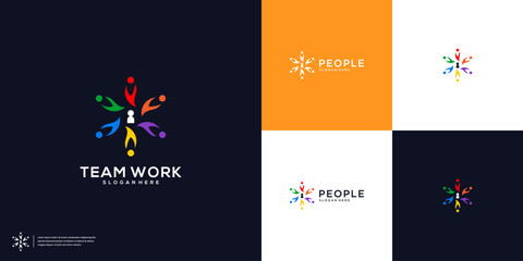 Team work logo design inspiration