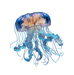 Jellyfish isolated on transparent background. PNG
