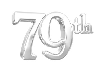 79th Anniversary Silver 3D