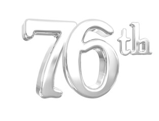 76th Anniversary Silver 3D
