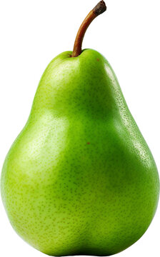 Pear isolated on transparent background. PNG