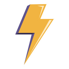 thunder lightning illustration vector
