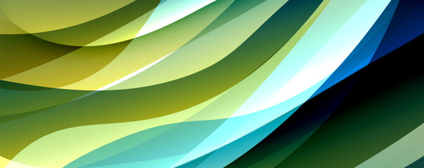 Simple fluid color gradient abstract background with dynamic wave line effect. Vector Illustration For Wallpaper, Banner, Background, Card, Book Illustration, landing page