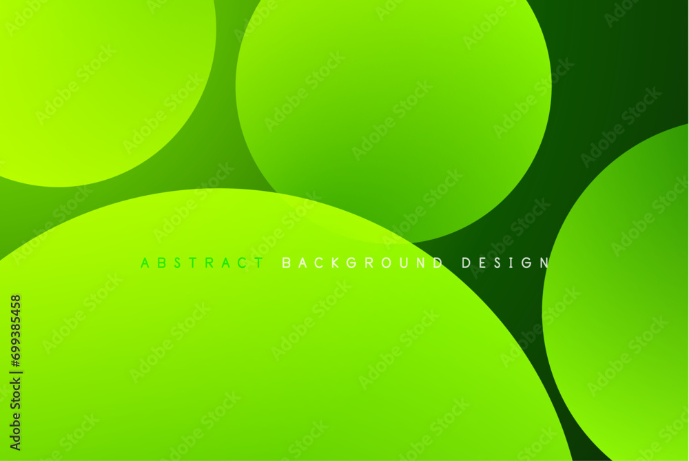 Aufkleber Abstract tech circles vector background, technology digital bubbles