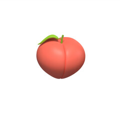 3D peach