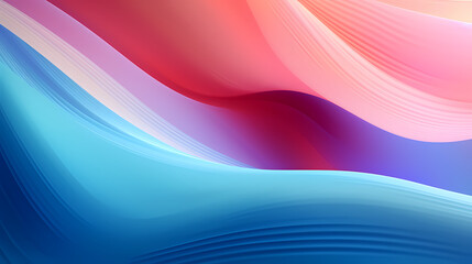 Fototapeta premium Digital technology blue rhythm wavy line abstract graphic poster web page PPT background with generative